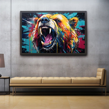Colourful Bear Painting